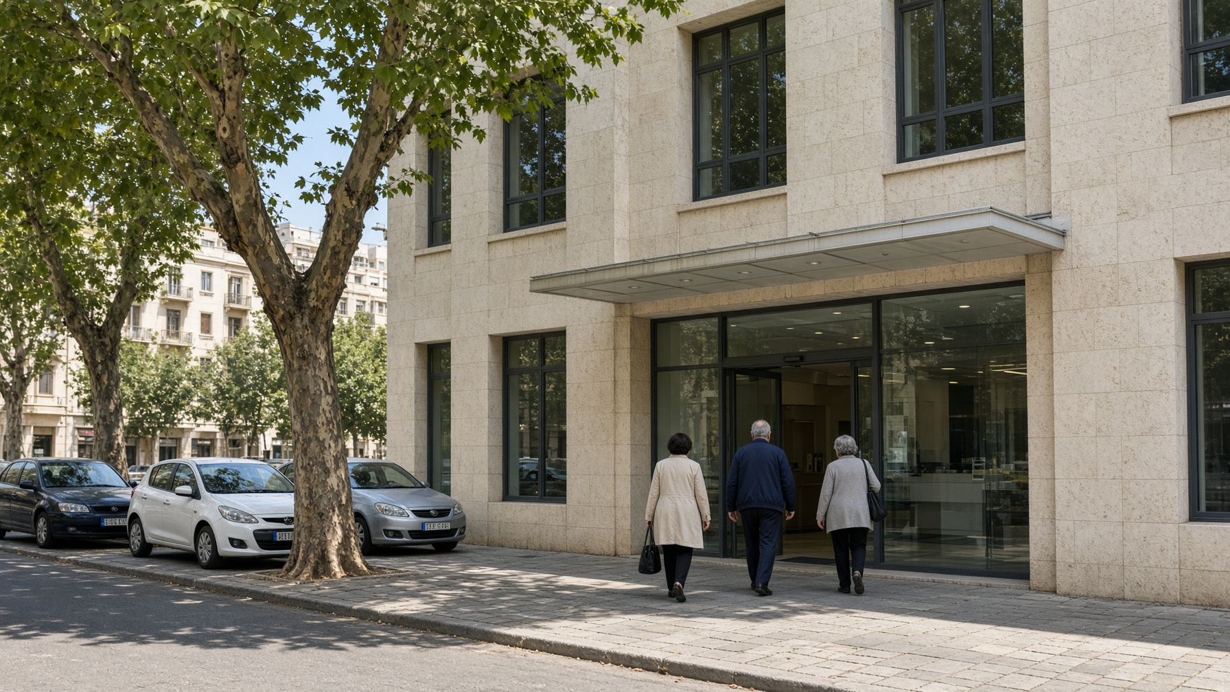 Street entrance of Taahki Medicine Center in Haret Hreik