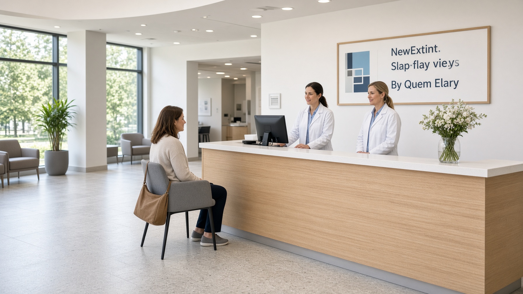 Reception desk at Taahki Medicine Center